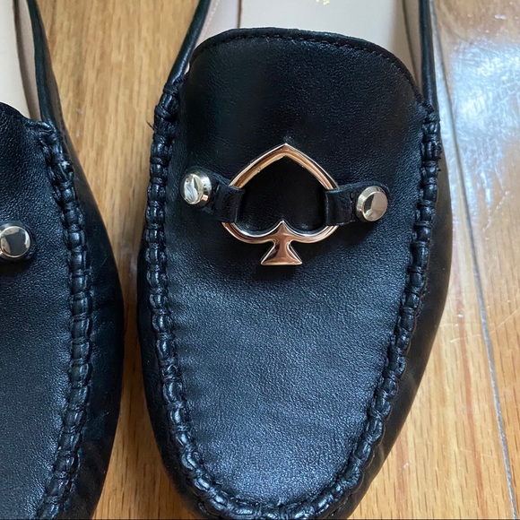 New in box Kate Spade Colada Leather Mules Backless Loafers size 6 comfy sliders - Picture 3 of 7